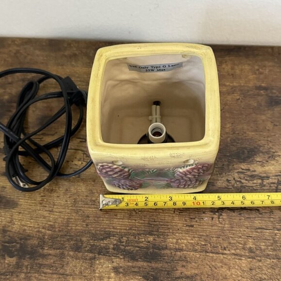 Scentsy Pinecone Wax Warmer No Lid, Tested Fall Rustic Retired 5" Height - Picture 13 of 15